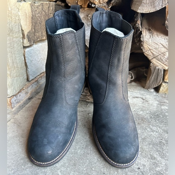 Kodiak Alma waterproof Chelsea ankle black leather boots women’s Sz-7. G - Picture 5 of 9